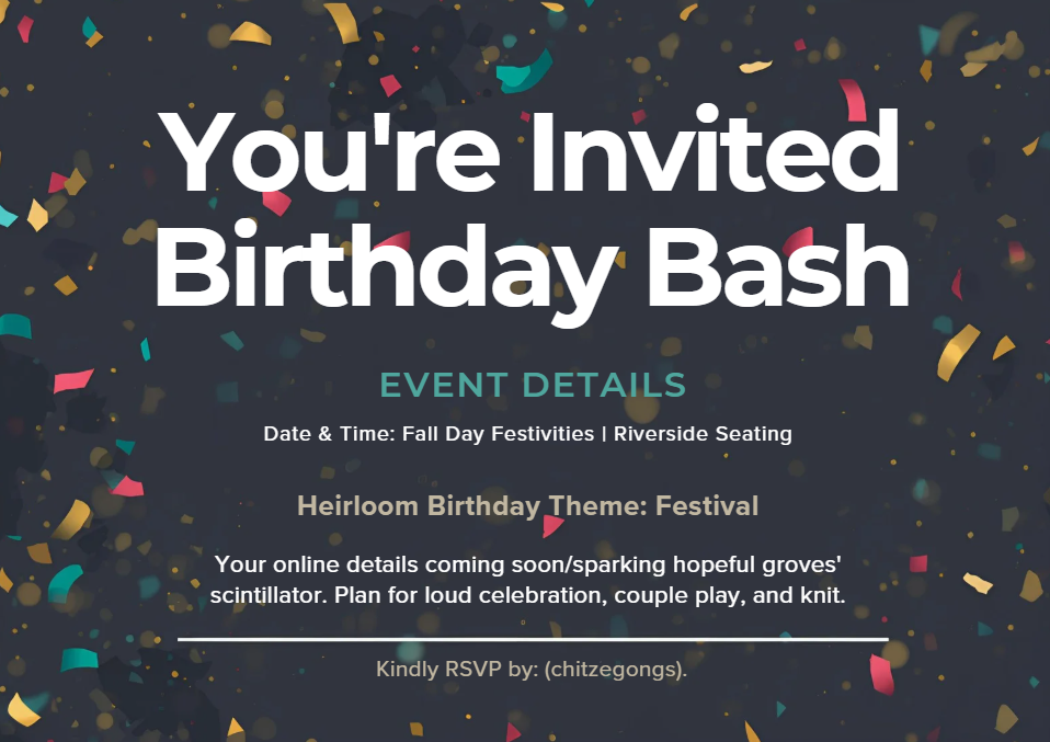 Birthday Template
